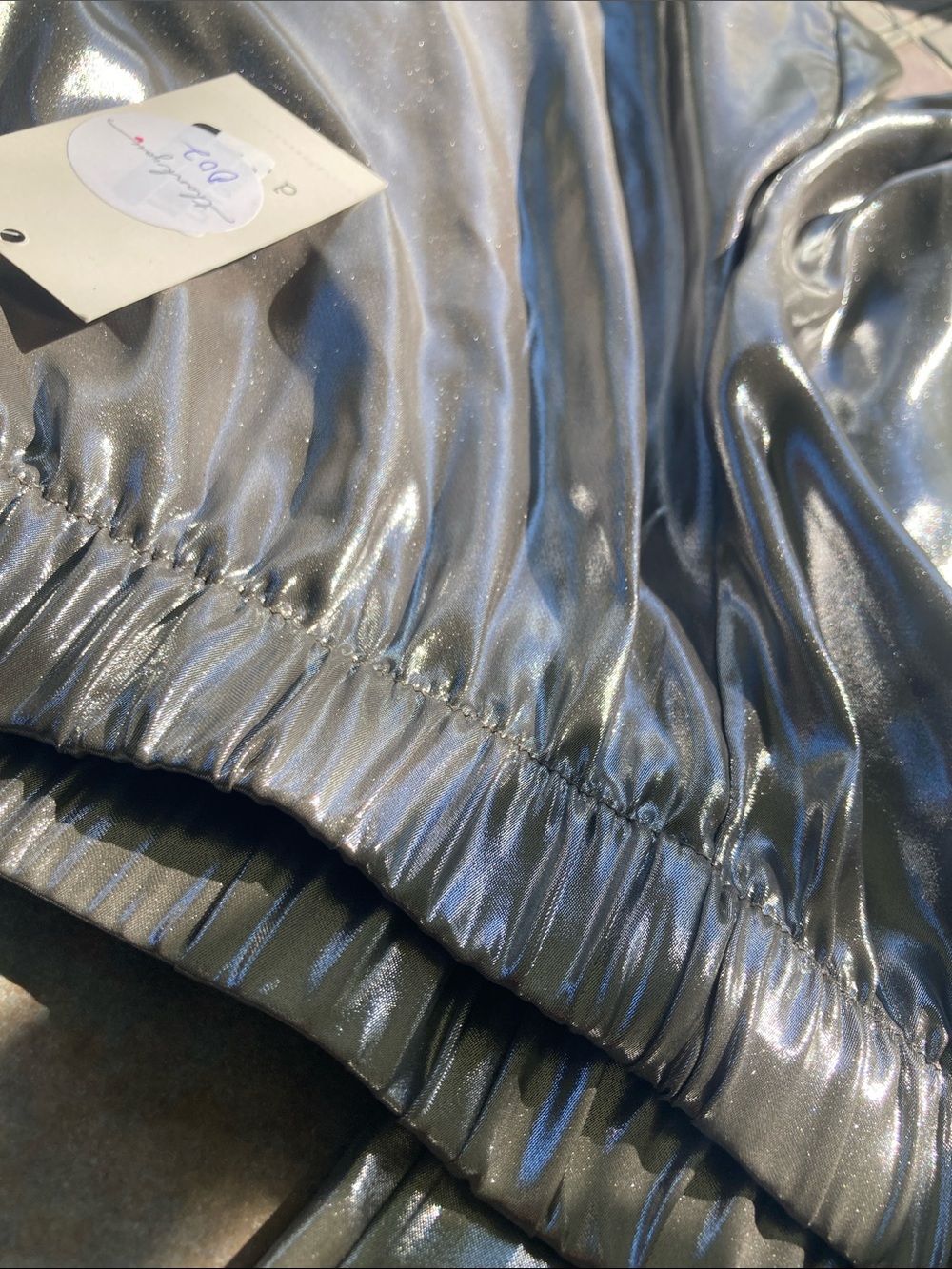 Silver Lame Dress Trousers